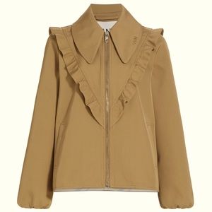 GANNI Heavy Twill Frill Jacket